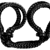Japanese Silk Love Ropeâ„¢ Ankle Cuffs, Black