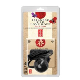 Japanese Silk Love Ropeâ„¢ Ball Gag, Black