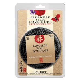 Japanese Silk Love Ropeâ„¢ 10 ft. (3 m), Black