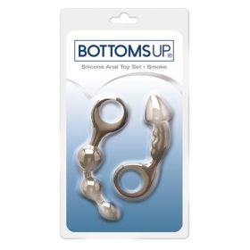 Bottoms UpÂ® Butt Silicone Anal Toy Set, Smoke