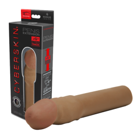 CyberSkin® 4 inch Xtra Thick Transformer Penis Extension™, Dark