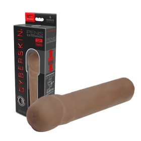 CyberSkinÂ® 2 inch Xtra Thick Transformer Penis Extensionâ„¢, Dark