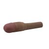CyberSkin® Vibrating 4 inch Xtra Thick Penis Extension™, Dark, Clamshell