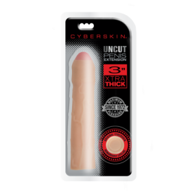 CyberSkin® Uncut 3 inch Xtra Penis Extension™, Light