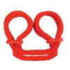 Japanese Silk Love Rope™ Ankle Cuffs, Red