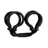 Japanese Silk Love Rope™ Wrist Cuffs, Black