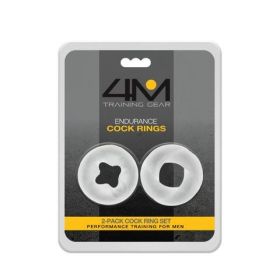 4M Endurance Cock Rings, 2 Pack