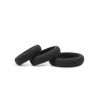 Hombre Xtra Stretch Silicone C-Bands, 3 Pk, Charcoal