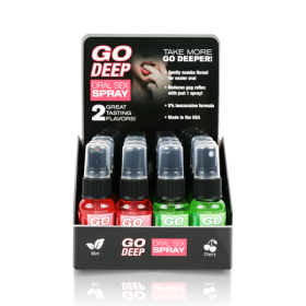 Go Deep Oral Sex Spray, 12 pc P.O.P.