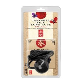Japanese Silk Love Rope™ Ball Gag, Black