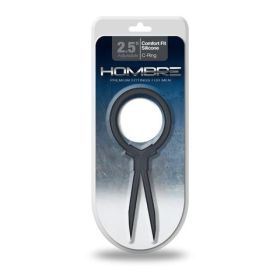 Hombre Comfort Fit Silicone Adjustable C-Ring, Charcoal
